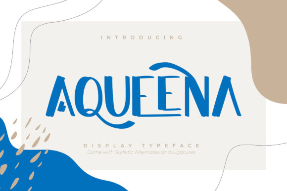 Aqueena: The Fun and Trendy Display Font That Elevates Your Brand Identity