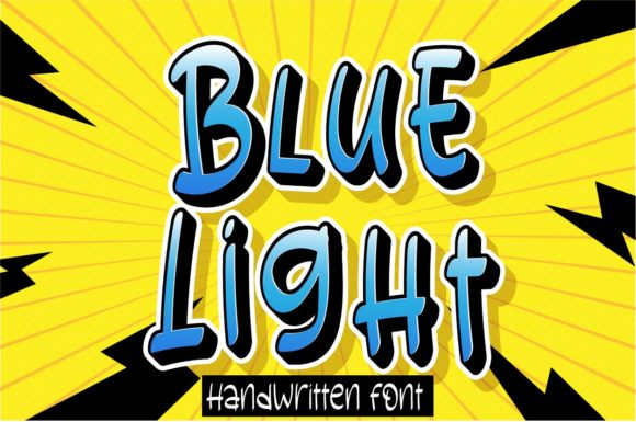 Blue Light: A Simple and Cool Display Font