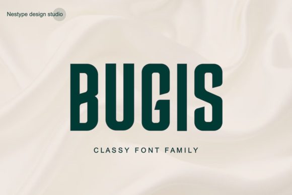 Bugis: A Sweet and Friendly Display Font for Modern Designs