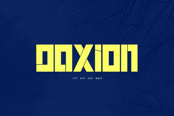 Daxion: Redefining Digital Presence with Futuristic Typography