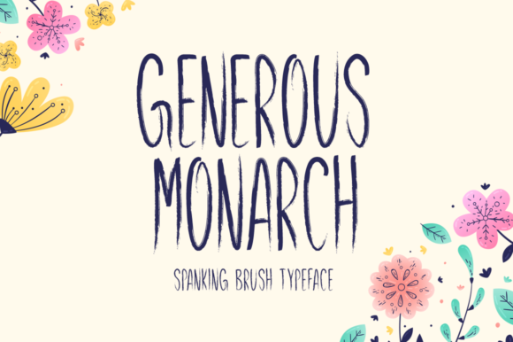 Generous Monarch: A Quirky Display Font for Creative Projects
