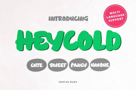 Heycold: The Perfect Display Font for Vibrant, Child-Centric Designs