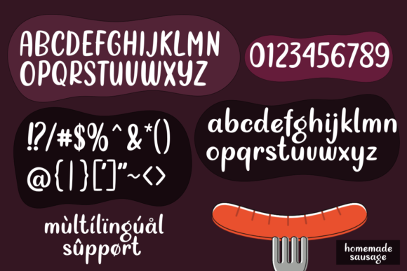 Homemade Sausage: A Unique Display Font for Creative Projects