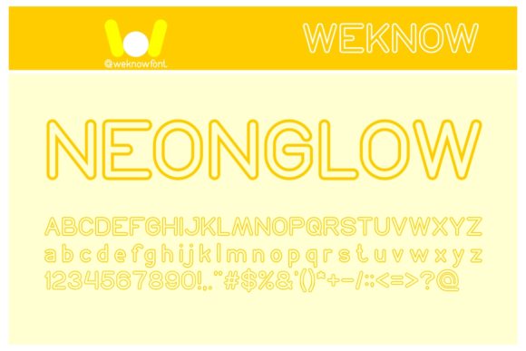 Neon Glow: Elevating Craft Projects with a Fun and Simple Display Font