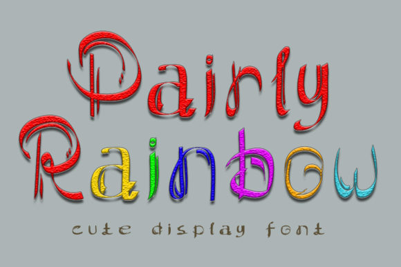 Pairly Rainbow: Elevating Children’s Designs with Playful Typography
