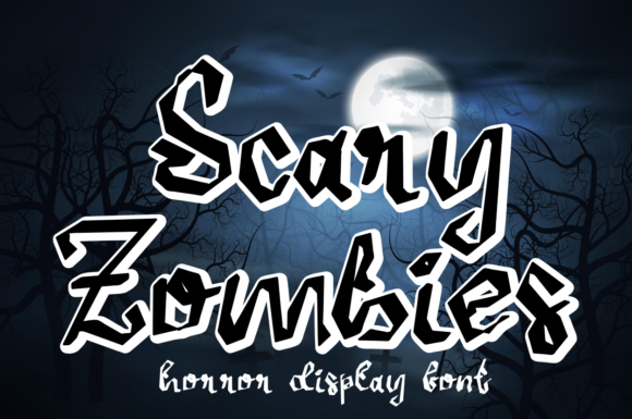 Scary Zombies: A Spooky Display Font for Creative Projects