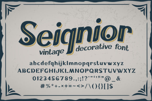 Seignior: Integrating a Vintage Display Font into Modern Design Workflows