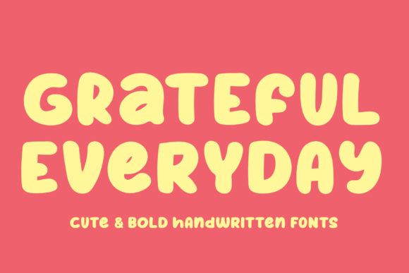 The Art of Grateful Everyday: Elevating Design with Bouncy Typography
